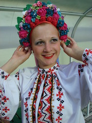 ukrainian girl in colorful national folk costume 4