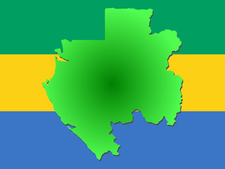 map of Gabon