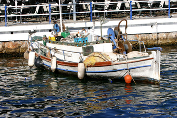 Fototapeta na wymiar Greek fishing vessel