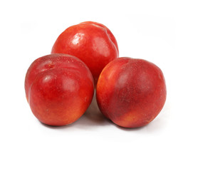 peaches  fruits  - isolated on white