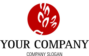 Logo mit Blättern