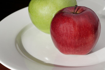 Green And Red Apple