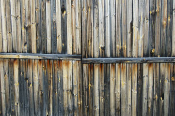 old wooden gates