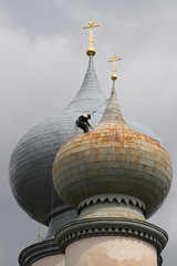 The spiderman on a dome of church © Pavel Parmenov