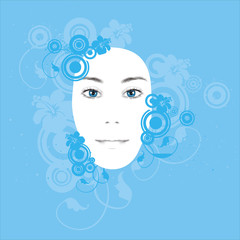 Young woman's face
