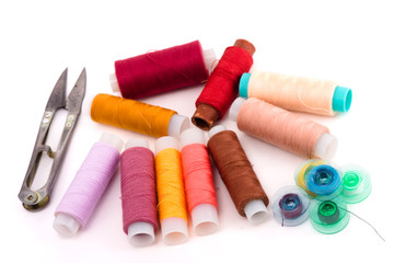 Thread of the coil scissors