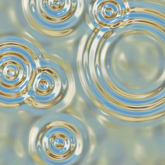 a very large illustration of water like ripples in molten silver