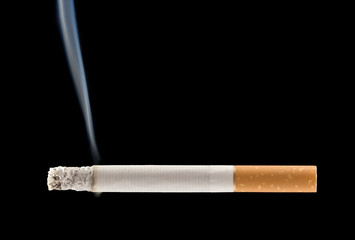 Burning cigarette