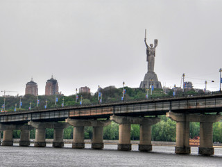 Fototapeta premium The river Dnepr. Kiev.