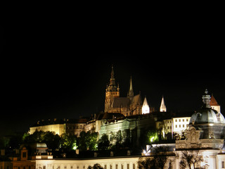 Fototapeta na wymiar Night Prague. Old city.