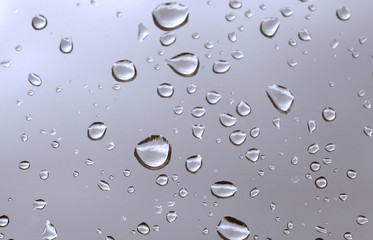 water drops, focus is set at the bottom