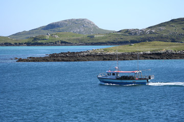Fishing boat at sea