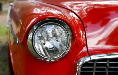 Obraz na płótnie Canvas close up of vintage car