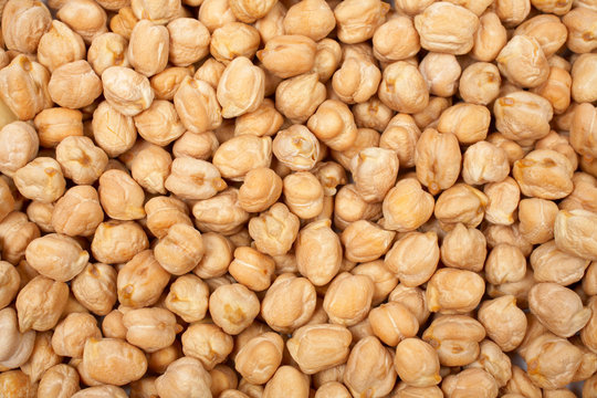 A background of tasty and fresh chickpeas