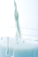 Fantastical milk background. Drops, waves, splashes.