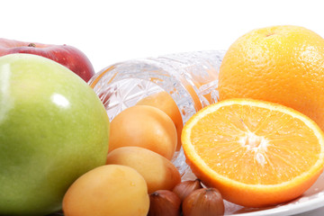 Fresh Vegetables, Fruits and other foodstuffs. Shot in a studio.