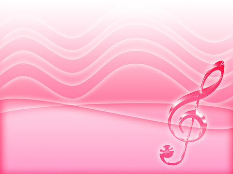 Pink Music Background