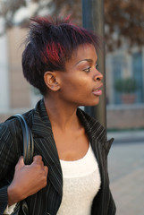 Fototapeta na wymiar African American businesswoman portrait 