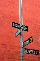 Street signs in Soho, Manhattan, New York - 3633961