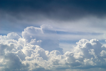 Blue sky with white clouds 1