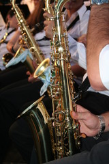 saxophones