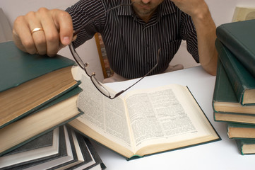 An image of man with books 7