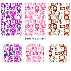 funky vector seamless retro design