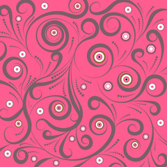 beautiful abstract vector floral design