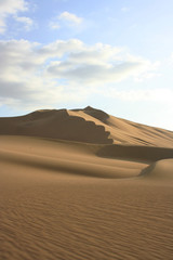Fototapeta na wymiar Detailed image of Peruvian sand dunes