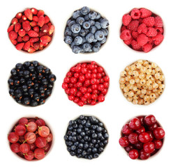 Selection of summer berries