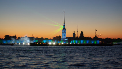 Obraz premium night view on St.Petersburg