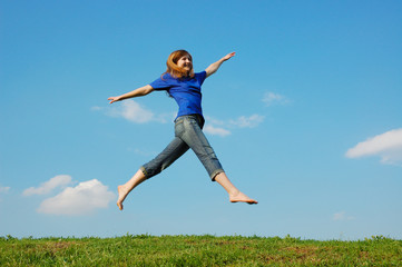 Jumping girl