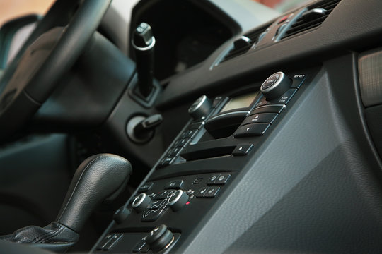 Beautiful interior of the new modern car