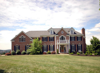 A large "starter mansion" in suburban New Jersey