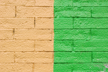 Yellow and Green Brick