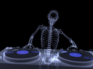 Skeleton DJ X-ray
