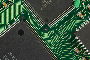 Close-up of Computer Circuit Board
