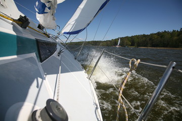 Yacht sailing