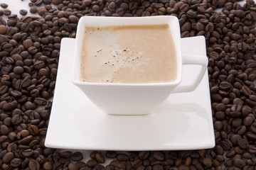a square coffee cup