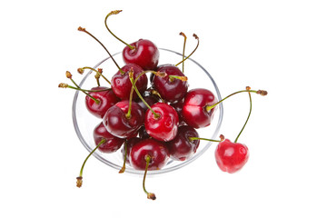 Obraz na płótnie Canvas Cooled sweet cherries