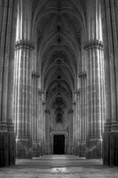 Pillared hallway