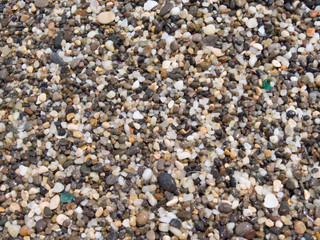Pebble coast surface