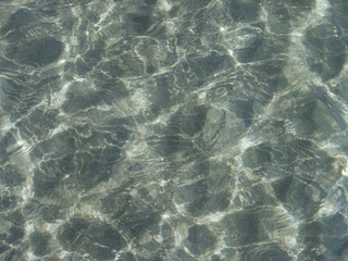Water surface with small waves