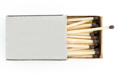 opened boxes of matches - Powered by Adobe