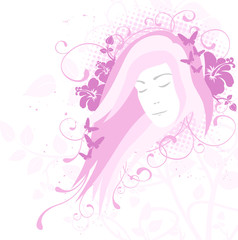 Obraz na płótnie Canvas Pink fairy