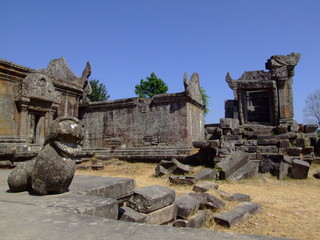 Temple Khmer en ruines, Cambodgec