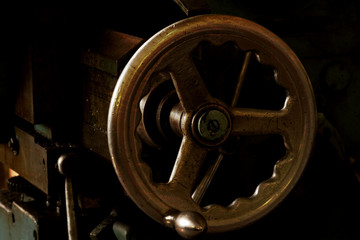 Obraz premium An industrial background. Machine, mechanism..