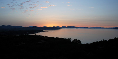 Fototapeta premium Tramonto a Capo Coda Cavallo