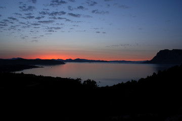 Tramonto a Capo Coda Cavallo