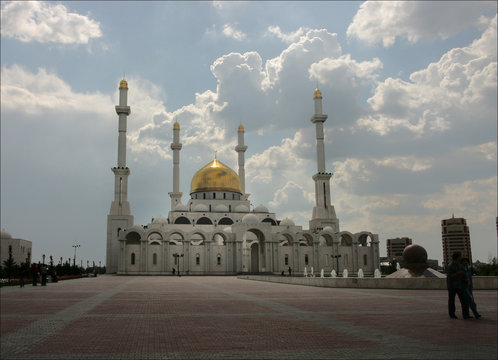 New Mosque in Astana capital of Kazakhstan